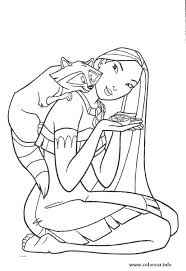 Pocahontas And Meeko Coloring Book Printable Coloring Pages For Kids Disney Princess Coloring Pages Princess Coloring Pages Disney Coloring Pages