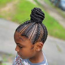 Updo Bun In 2021 Kids Hairstyles Girls Cornrow Hairstyles Kids Cornrow Hairstyles