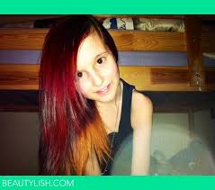 You also don't have to rush back to the salon once your roots start showing. Red And Ginger Dip Dye Natasha T S Photo Beautylish