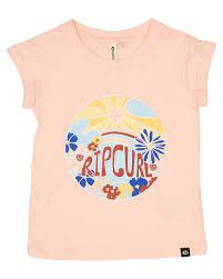 Rip Curl Girls Island Lovin Tee Kids Peach Surfstitch