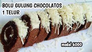 Bolu Gulung Chocolatos 1 Telur Tanpa Mixer Super Lembut Youtube