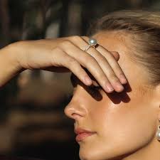 Hope Pearl & Diamond Ring, Yellow Gold