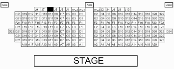 theatre seating chart and stage dimensions north castle