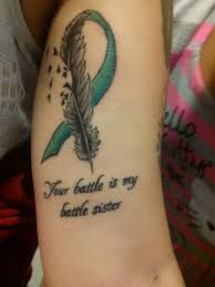It symbolizes a number of cancers, including the testicular cancer, pancreatic cancer, and thyroid cancer. Cancer Tattoos Cancer Ribbon Tattoos Cancer Awareness Tattoo