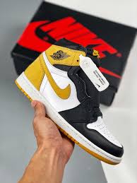 Showcasing a magical splash of color, these shoes have a leather upper in black, sail, and court purple. Air Jordan 1 Retro High Og Yellow Ochre 555088 109 For Sale Sneaker Hello
