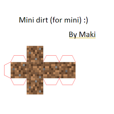 Papercraft Legend Of Dirt Xd Minecraft Blocks Minecraft Crafts Paper Crafts