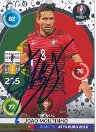 The 2016 uefa european football championship, commonly referred to as uefa euro 2016 or simply euro 2016, was the 15th uefa european championship. Kelocks Autogramme Joao Moutinho Portugal Road To Em 2016 Panini Card Original Signiert Online Kaufen
