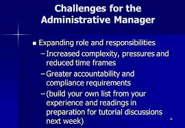 A financial manager, or financial managers have a wide range of duties and responsibilities that are generally executed at an in some cases, a master's degree in finance, economics or business administration can be. What Is The Role Of An Administration Manager