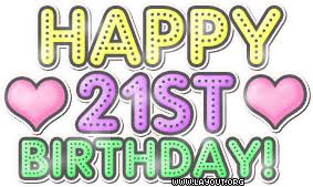 Happy 21st Birthday To Me 283x169 Happy 21st Birthday Happy 21st Birthday Quotes Happy 21st Birthday Wishes Sick of posting the same happy birthday! happy 21st birthday to me 283x169