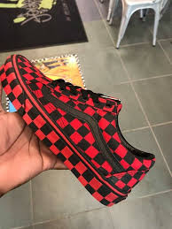 Black And Red Checkered Black And Red Checkered Vans Tenis Vans Feminino Tenis Sapato Melhores Sapatos
