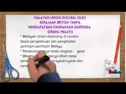 Kerana itu perlu union malaya. Faktor Faktor Penentangan Malayan Union Youtube
