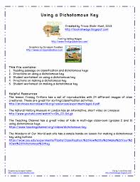 35 Taxonomy Classification And Dichotomous Keys Worksheet Answers Worksheet Project List