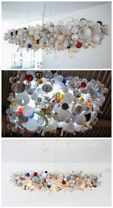 Recycled Light Bulbs Chandelier Gift Ideas Creative Spotting Recycled Light Bulbs Light Bulb Chandelier Chandelier Creative