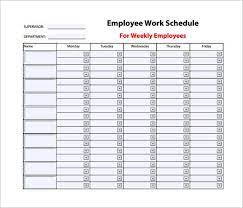 Every company needs work schedules to keep track of their employees' work. Weekly Work Schedule Template 8 Free Word Excel Pdf Format Monthly Schedule Template Schedule Template Work Schedule