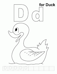 D Is For Duck Coloring Page For Preschool Abc Coloring Pages Kindergarten Coloring Pages Coloring Pages