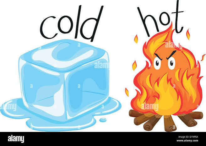 Fire and ice illustration Stock Vector Images - Alamy