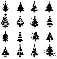 Silhouettes Christmas Trees Vector Christmas Vector Free Download Tree Icon Silhouette Christmas Cool Christmas Trees