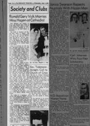 Ronald Volk and Margaret Helten