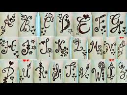 All Alphabets Tattoo Mehndi Design A To Z Letter Tattoo Design Dollyarts Youtube In 2020 Mehndi Designs Mehndi Designs For Kids Mehndi Designs For Beginners