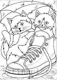 Desene de colorat cu pisici. Planse De Colorat Cu Pisici Pisici De Colorat Si Pictat