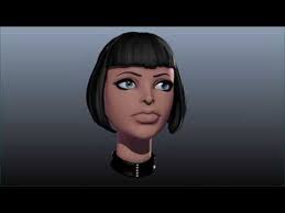 Natalie Head Topology Turntable With Wireframe