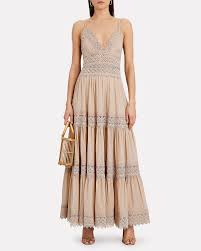 Cindy Lace Trimmed Tiered Dress In 2020 Tiered Dress Dresses Clothes Design