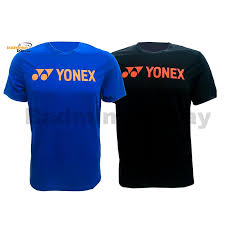 2 Pieces Yonex Round Neck T Shirt Quick Dry Sports Jersey Dry Fast Rm S092 1007a Black And Blue