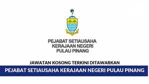 Kerajaan negeri pulau pinang merujuk kepada pihak berkuasa kerajaan negeri pulau pinang. Jawatan Kosong Di Pejabat Setiausaha Kerajaan Negeri Pulau Pinang Suk Pulau Pinang 10 Mac 2019 Jawatan Kosong Kerajaan 2020 Terkini
