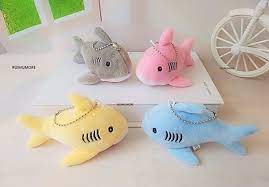 Shark Plush Stuff Toy Key Chain 12cm Shark Plush Small Plush Toys Kids Holiday Gifts