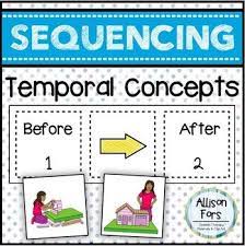 Sequencing Temporal Concepts Cards Speech Activities Sequencing Activities Speech Language