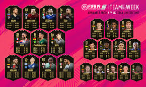 Create your own fifa 21 ultimate team squad with our squad builder and find player stats using our player database. Fifa Totw 33 Fut Team Of The Week 33 May 1 2019 Usgamer