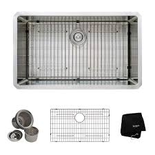 Quality guarantee · find a showroom · financing available Kraus 16 Gauge Stainless Steel 32 Inch Single Bowl Undermount Kitchen Sink The Home Depot Canada