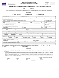 Dti Application Form Fill Out And Sign Printable Pdf Template Signnow
