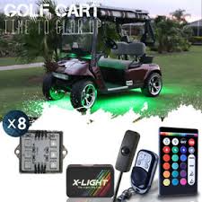 Led Custom Golf Cart Lighting Under Glow Neon Lights Kit For Caddy Club Car Ezgo Ebay