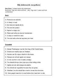 negation negative activities and worksheets free language stuff