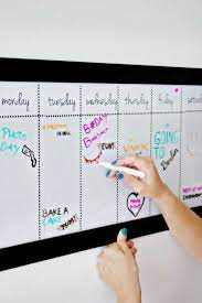 Time To Get Organized 20 Diy Planner Ideas And Printables For Perfect Start Of 2015 Dry Erase Board Diy Weekly Planner Board Diy Weekly Planner