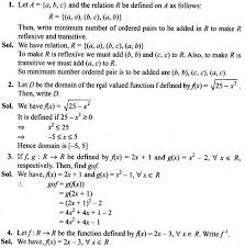 Feel free to explore all resources for grade. Ncert Exemplar Class 12 Maths Chapter 1 Relations And Functions Learn Cbse