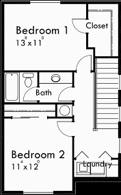 Jacobsen homes offers a variety of two bedroom manufactured home floor plans that range from 600 sq ft to 1900 sq ft. Duplex House Plans Rear Garage Duplex Plans D 564
