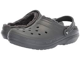Crocs Classic Lined Clog Clog Shoes Slate Grey Smoke Crocs Classic Crocs Lined Crocs