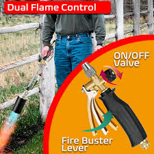 Check spelling or type a new query. Buy Rokrou Weed Torch Burner Propane Torch Flame Weeder 500 000 Btu Stainless Steel Body With Turbo Trigger And Electric Ignition 6 6 Ft Hose For Flame Weeding Roofing Melting Ice And Snow Online