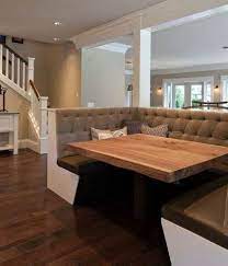 This nice dining set will be great in a traditional interior design, it makes your dining room look charming and will be the best spot in your home for everyone. Kitchen Table Booth Families 55 Ideas Booth Seating In Kitchen Dining Booth Booth Dining Table
