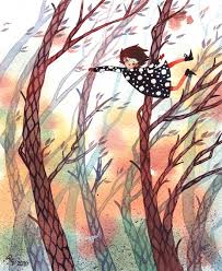 Windy Day Art Windy Day Illustration Art