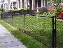 All Vinyl Black Chain Link Fence Black Chain Link Fence Front Yard Fence Natural Fence