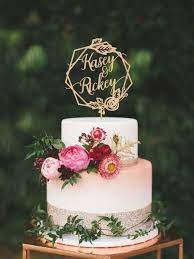 Pink Wedding Cakes Hexagon Names Wedding Cake Topper Geometric Cake Topper Couple Wedding Cake Toppers Uk Beach Wedding Cake Toppers Wedding Cake Toppers