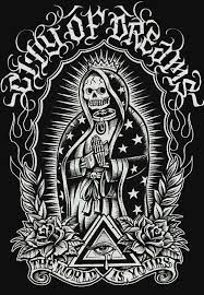 Santa muerte is a mexican folk saint who personifies death in the form of a female skeleton. Santa Muerte City Of Dreams By Richard S Taylor Skull Art Day Of Dead Tattoo Chicano