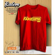 Our client @rivaisport receive the perfect design for contest desain baju untuk badminton fashion with budget of idr 2.500.000, rivaisport received:. Terbaru Kaos Baju I Am Fake Supra Baju Fake Supra Kaos Otomotif Kalem Clothing Shopee Indonesia