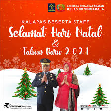 Memberi ucapan selamat pada hari raya natal atau lainnya dari hari raya keagamaan mereka sepakat diharamkan. Lapas Singaraja V Twitter Kepala Lembaga Pemasyarakatan Kelas Iib Singaraja Berserta Staf Mengucapkan Selamat Hari Natal Tahun 2020 Dan Tahun Baru 2021 We Wish You Merry Christmas And Happy New Year Kemenkumham