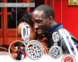 Custom Photo Charm of Bracelet, Fits Pandora Bracelet,individual  Personalized Photo Charm, Photo Gift,engraved Photo Charm PC-028