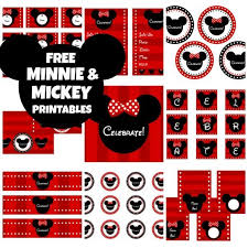 Download These Awesome Free Mickey Minnie Mouse Printables Mickey Mouse Parties Minnie Mouse Birthday Party Minnie Mouse Party