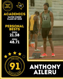 Abraham Dahn Recruiting Score: 86 🎓Ridley (PA) class of 25' ⏱️Personal  Bests: 60m